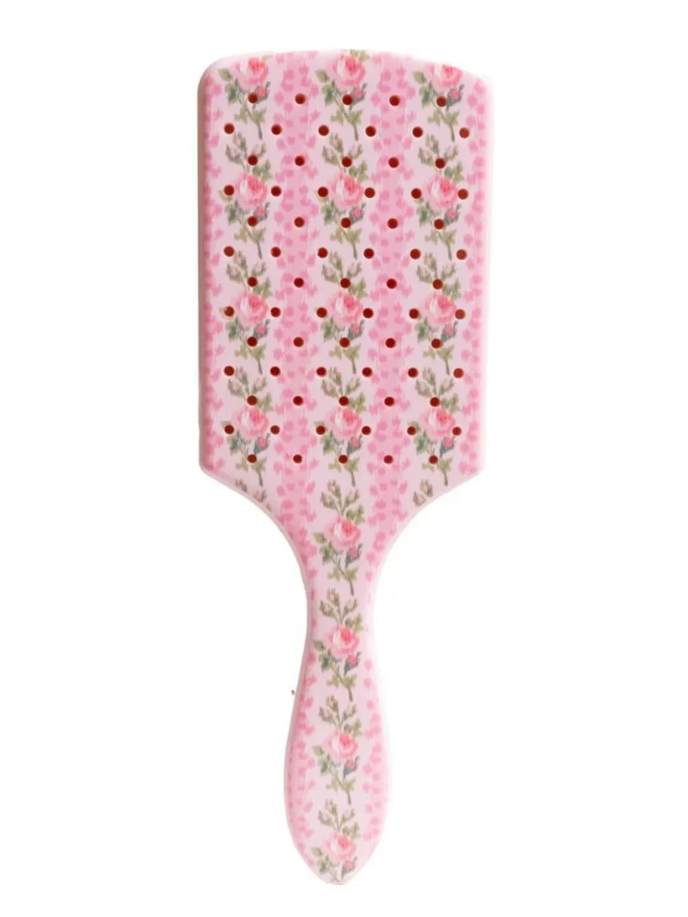 LoveShackFancy x WetBrush Blooming Heirloom Paddle Brush - Strawberry Macaroon